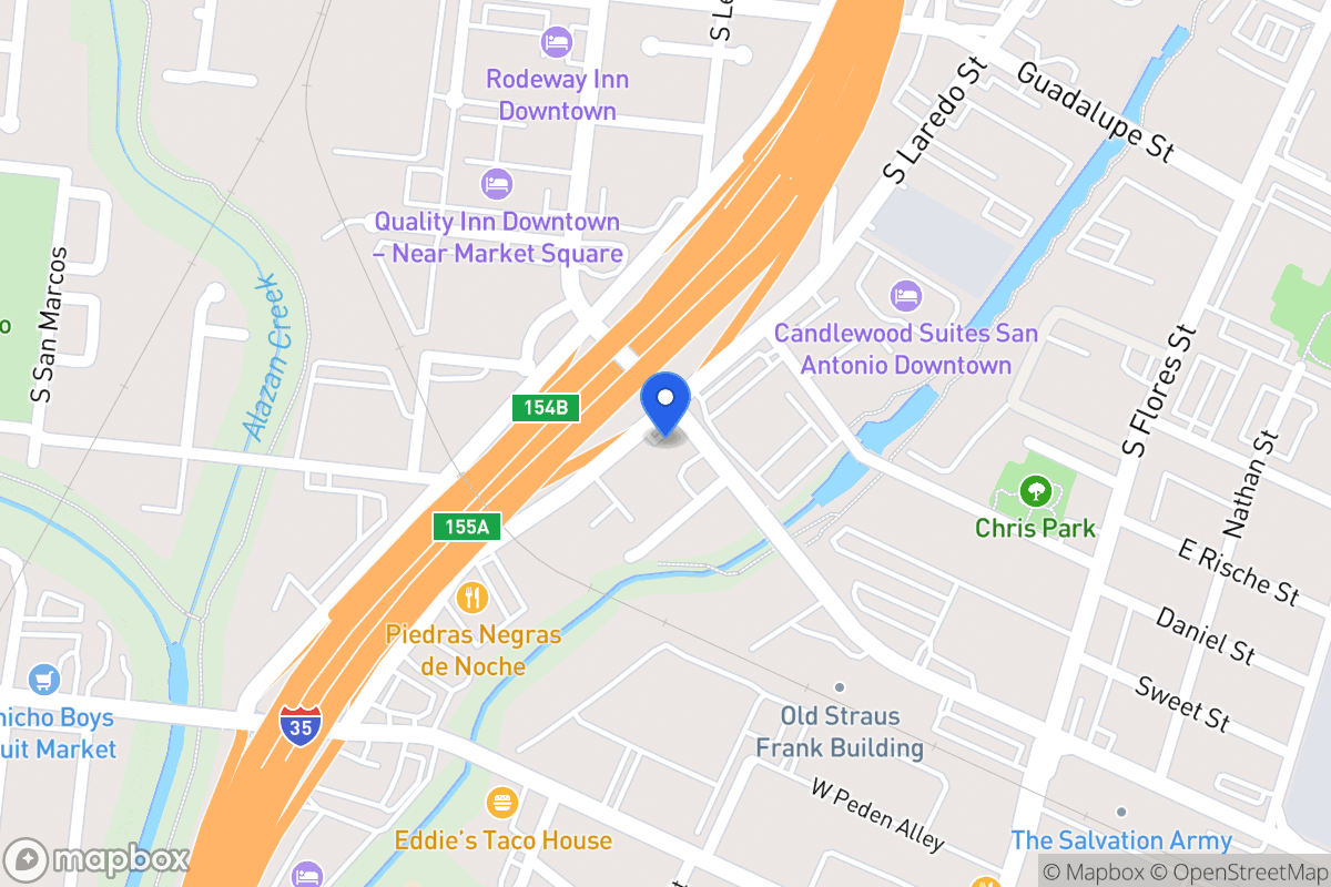 Map of 2030 S Alamo St