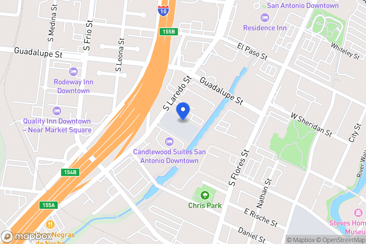 Map of 1006 S Laredo St