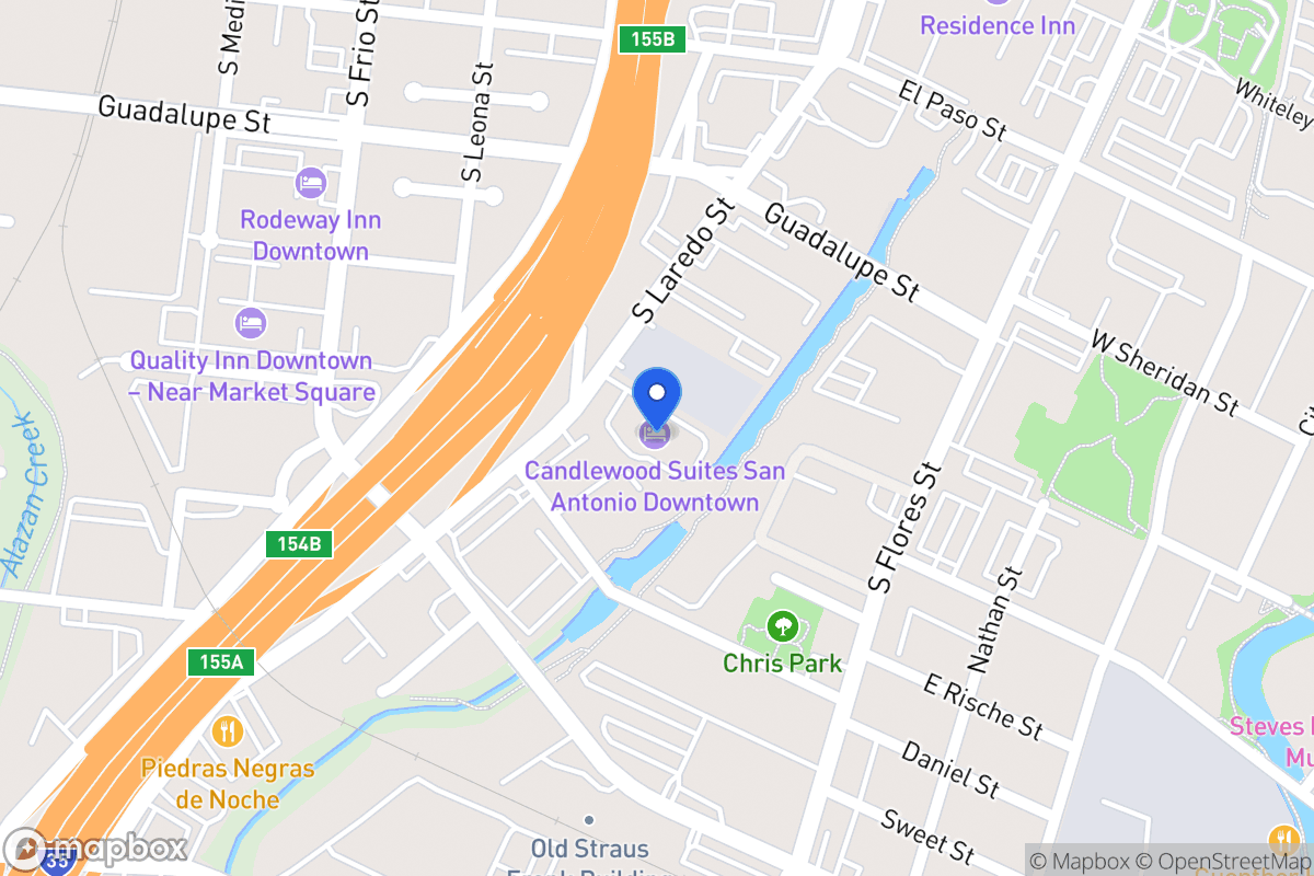 Map of 1024 S Laredo St