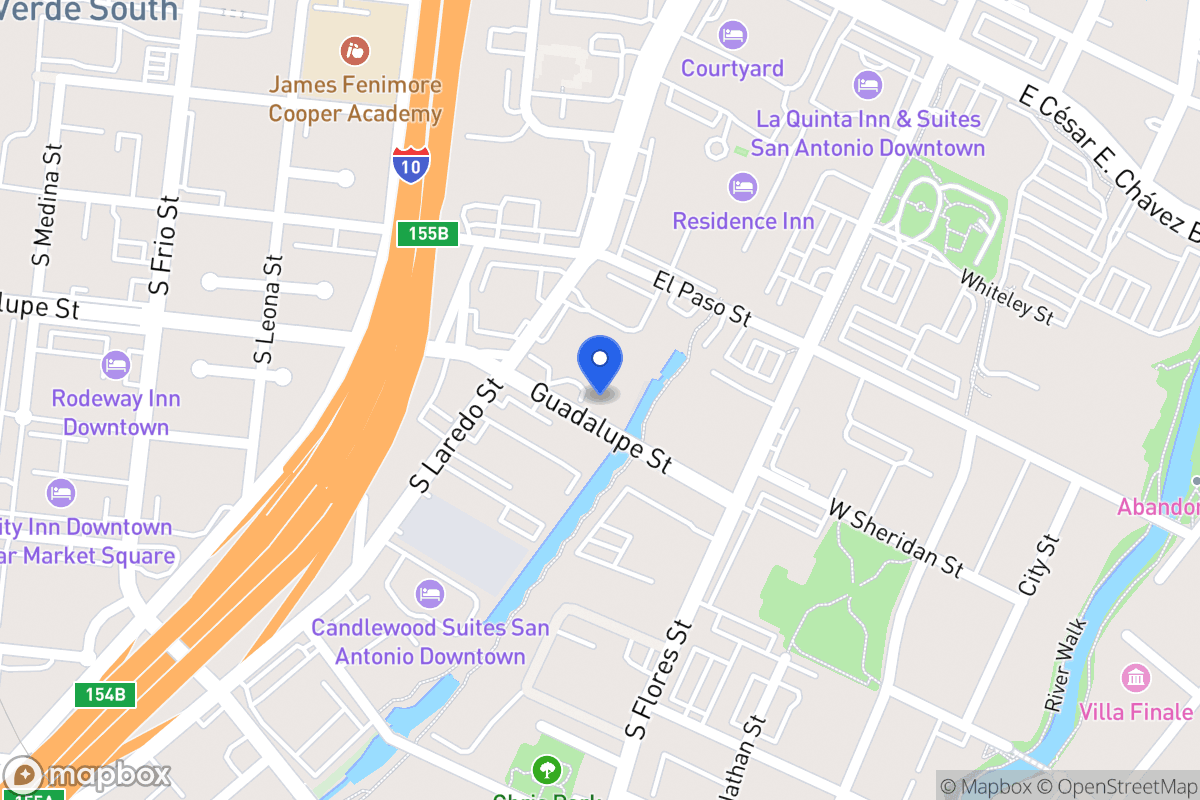 Map of 143  Guadalupe St