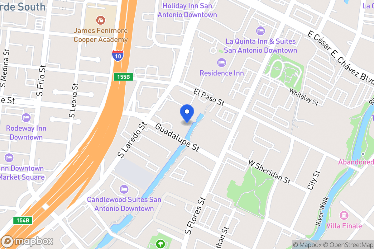 Map of 141  Guadalupe St