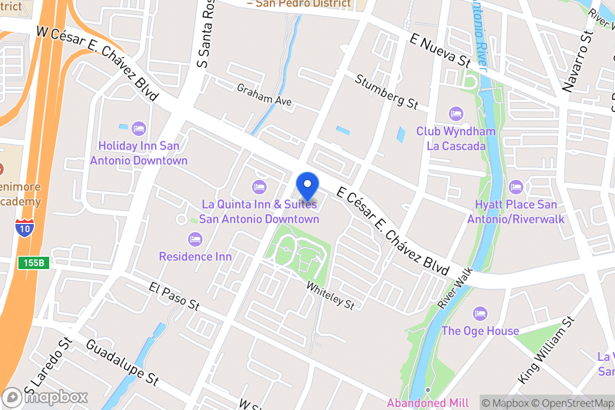 Map of 516 S Flores St S
