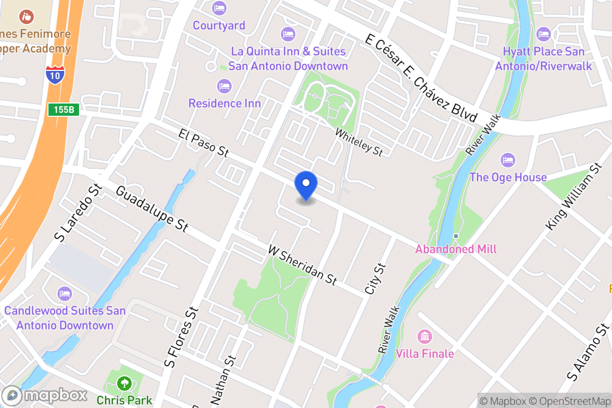 Map of 206 E Arsenal