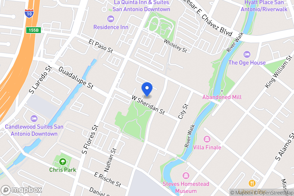 Map of 211 W Sheridan