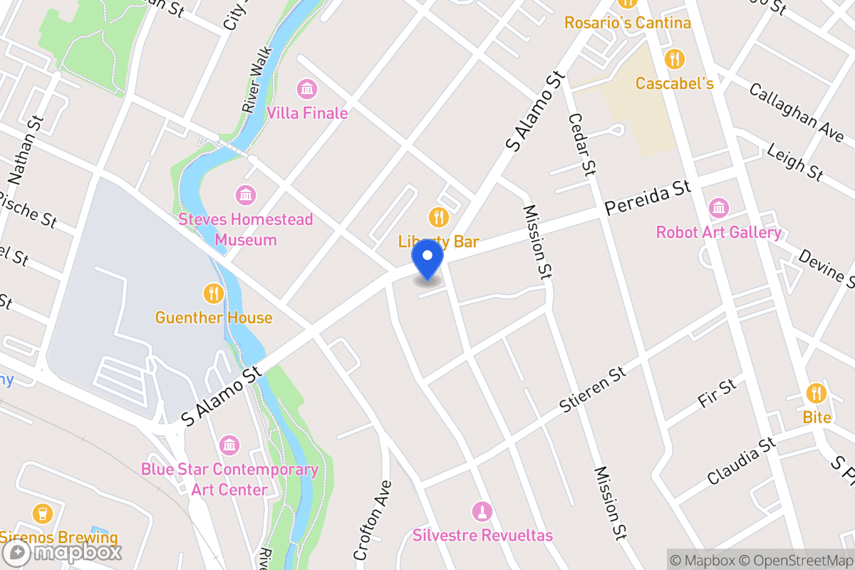 Map of 1146 S Alamo St