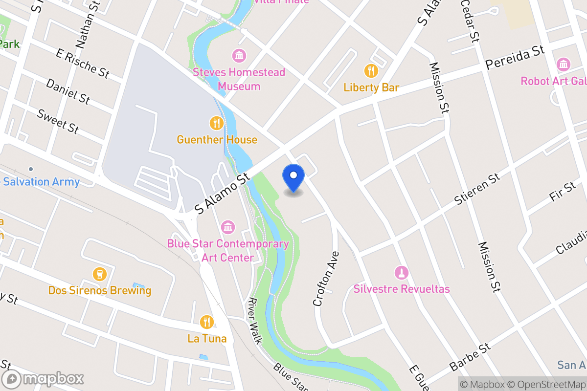 Map of 421 E Guenther St