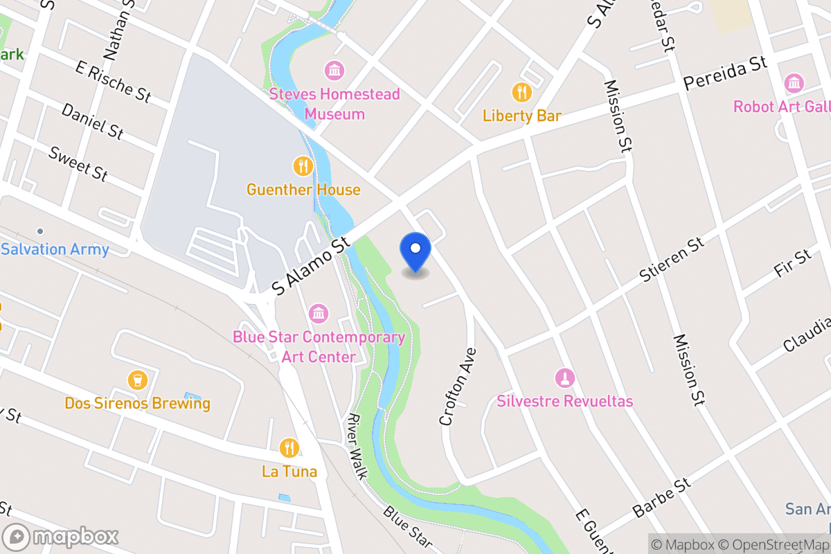 Map of 427 E Guenther St