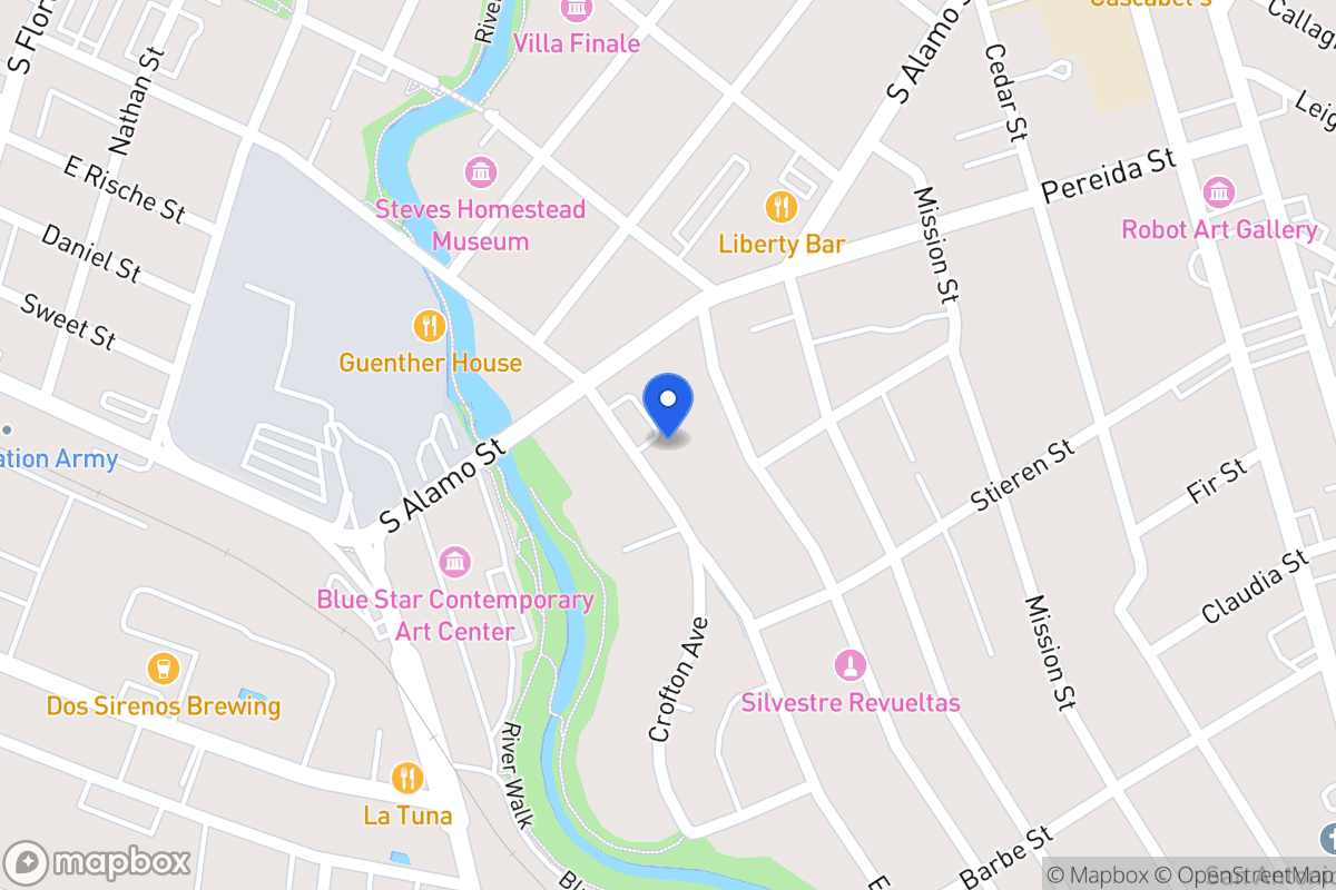 Map of 422 E Guenther St