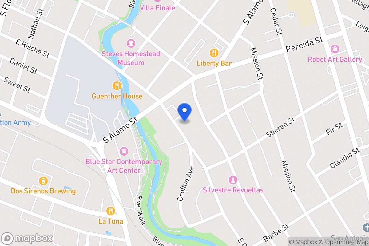 Map of 426 E Guenther St
