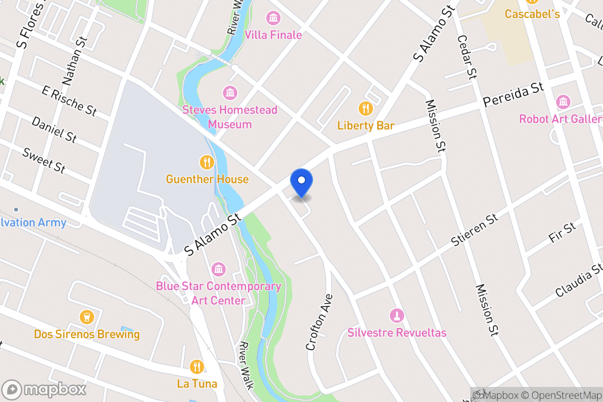 Map of 400 E Guenther St