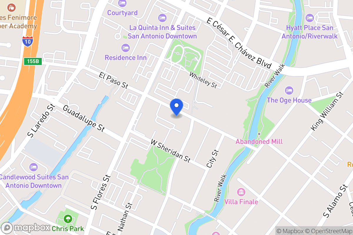 Map of 208 E Arsenal