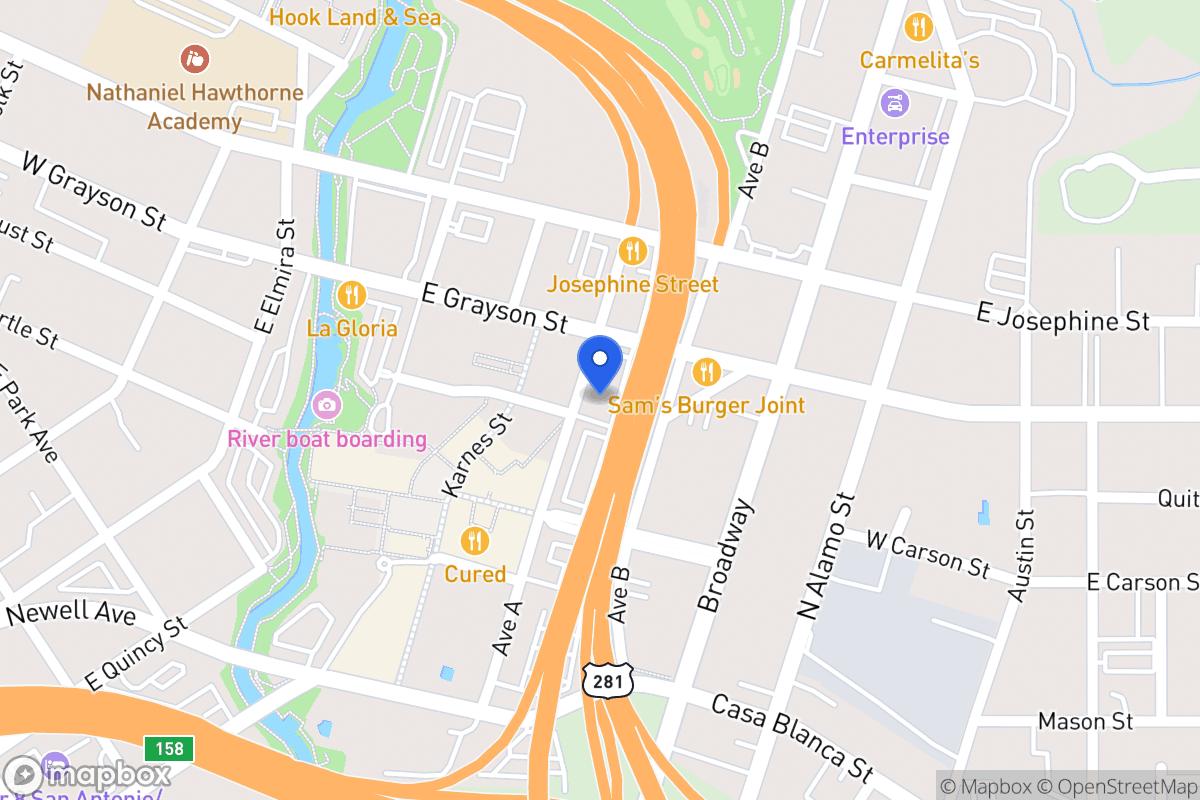 Map of 300 E Grayson St