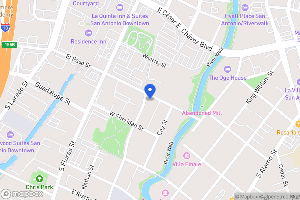 Map of 302 E Arsenal