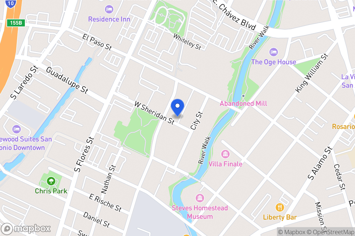 Map of 315 W Sheridan