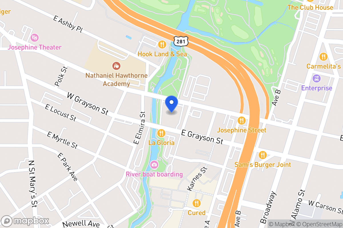 Map of 102 E Josephine St