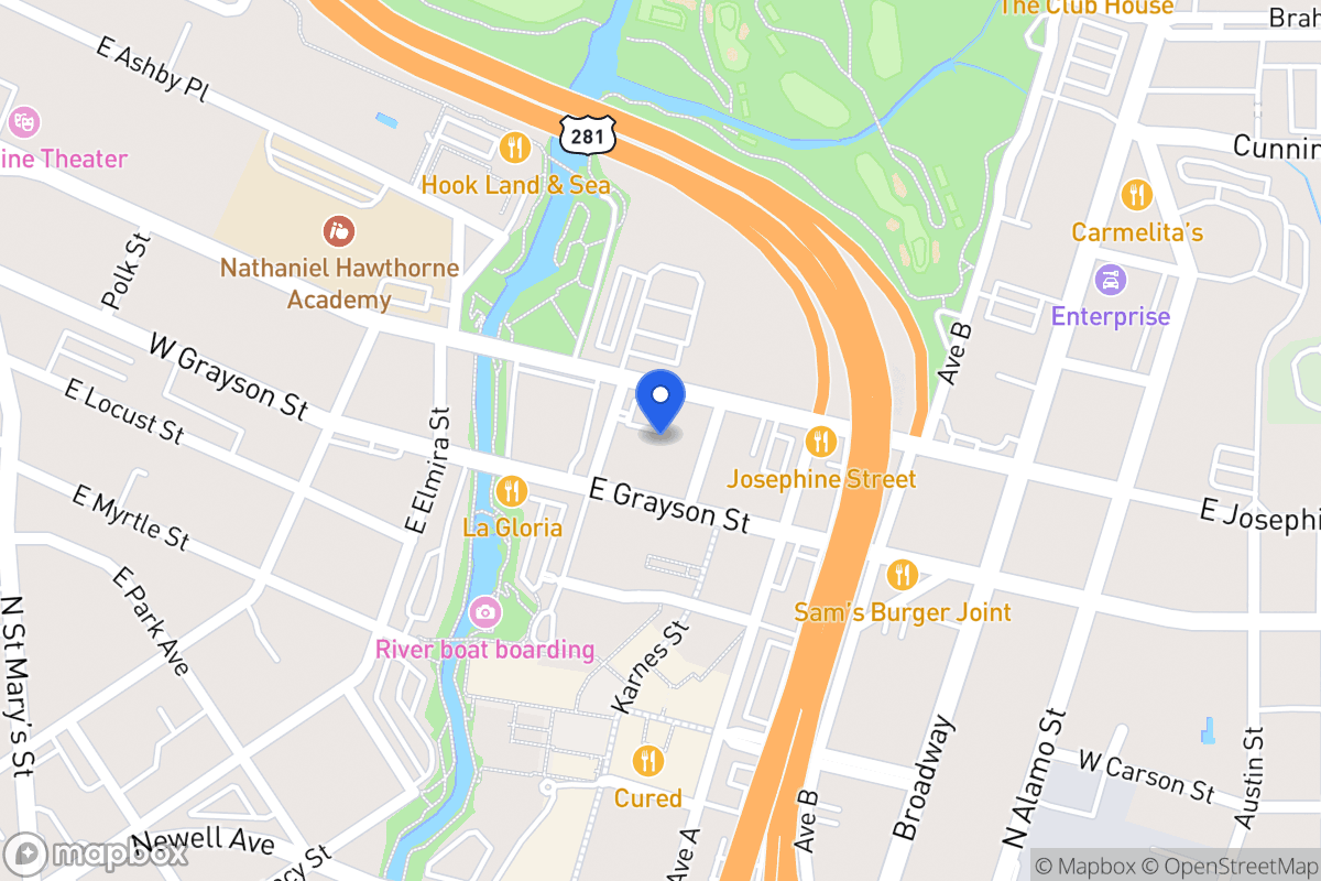Map of 135 E Grayson St