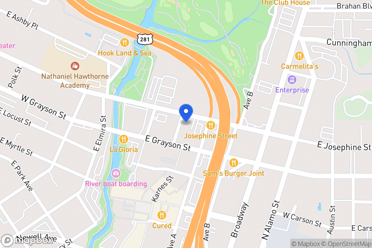 Map of 302 E Josephine St