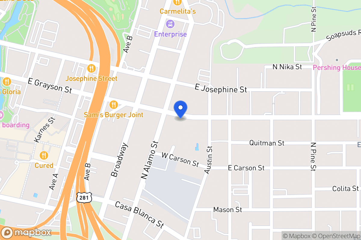 Map of 508 E Grayson St