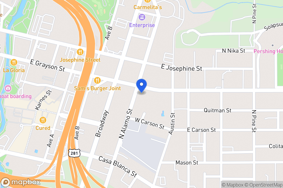 Map of E Grayson St