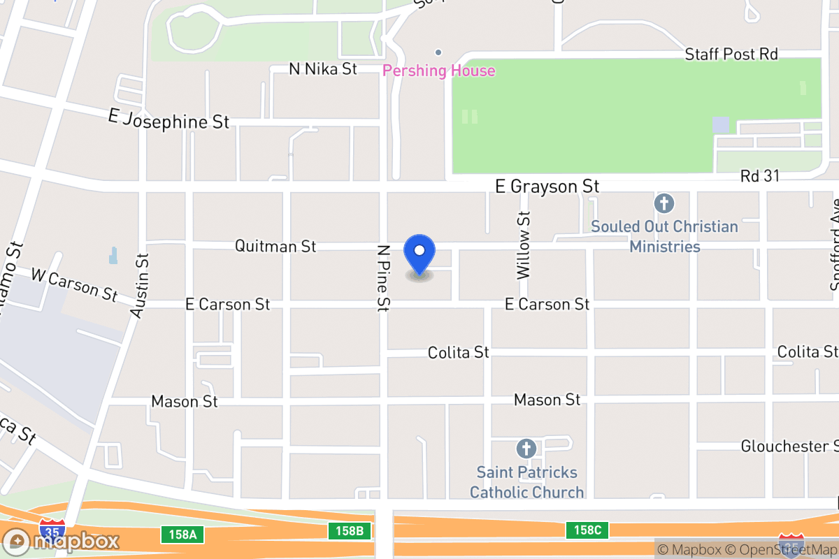 Map of 411 E Carson St