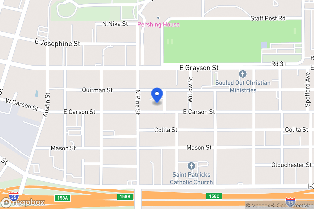 Map of 417 E Carson St