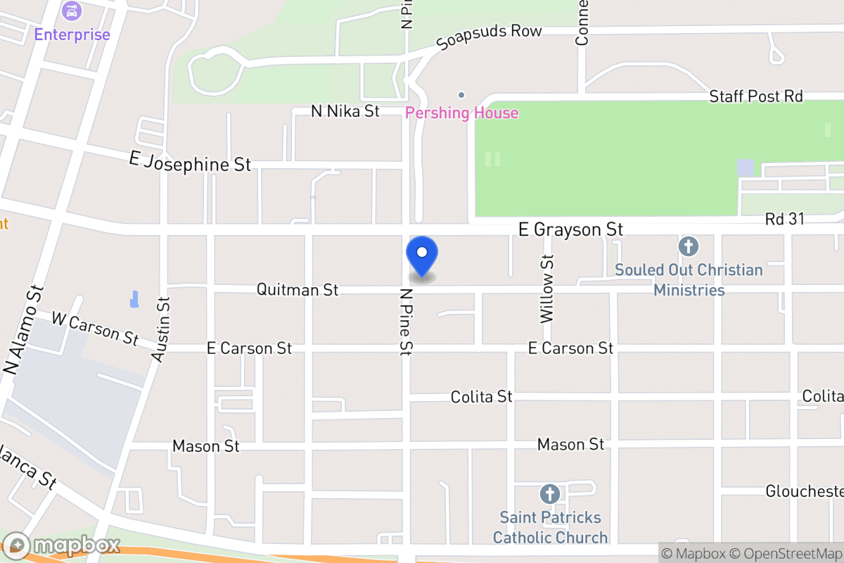 Map of 1822 N Pine St