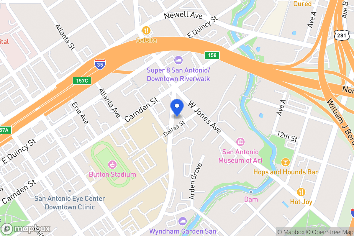 Map of 915  Dallas St