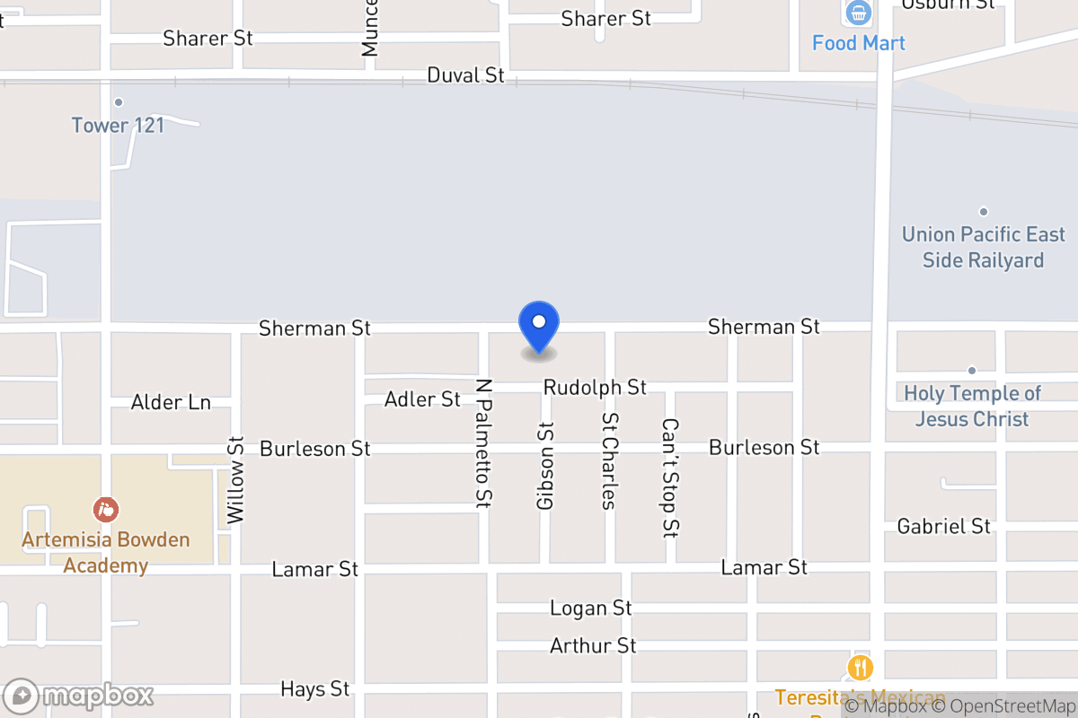 Map of 115  Rudolph