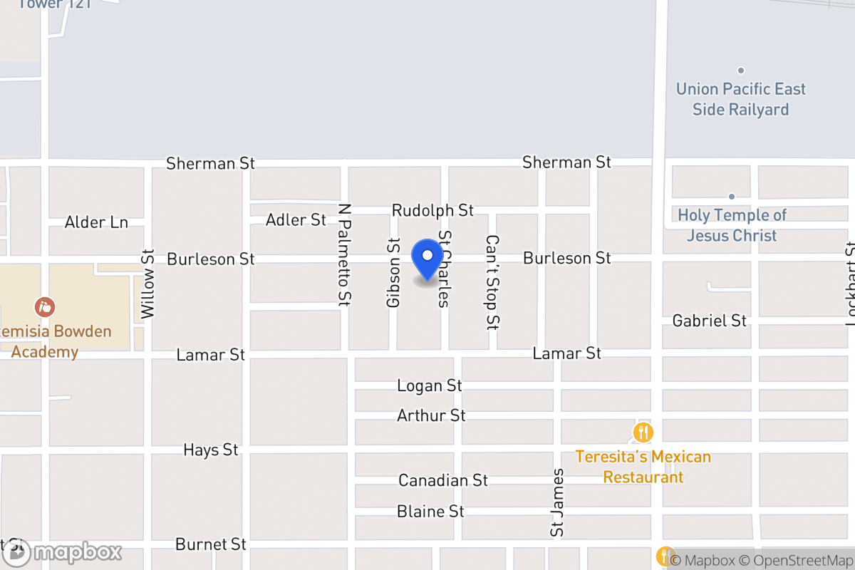 Map of 523  Saint Charles
