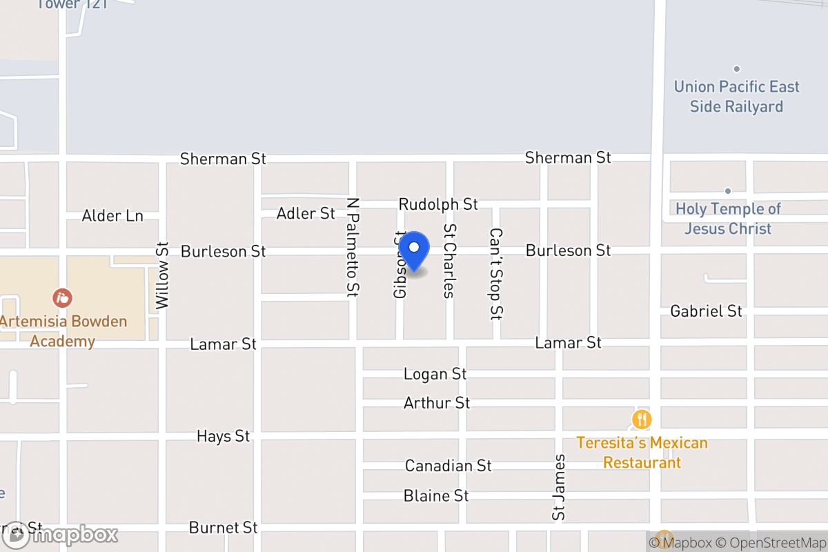 Map of 1020  Burleson