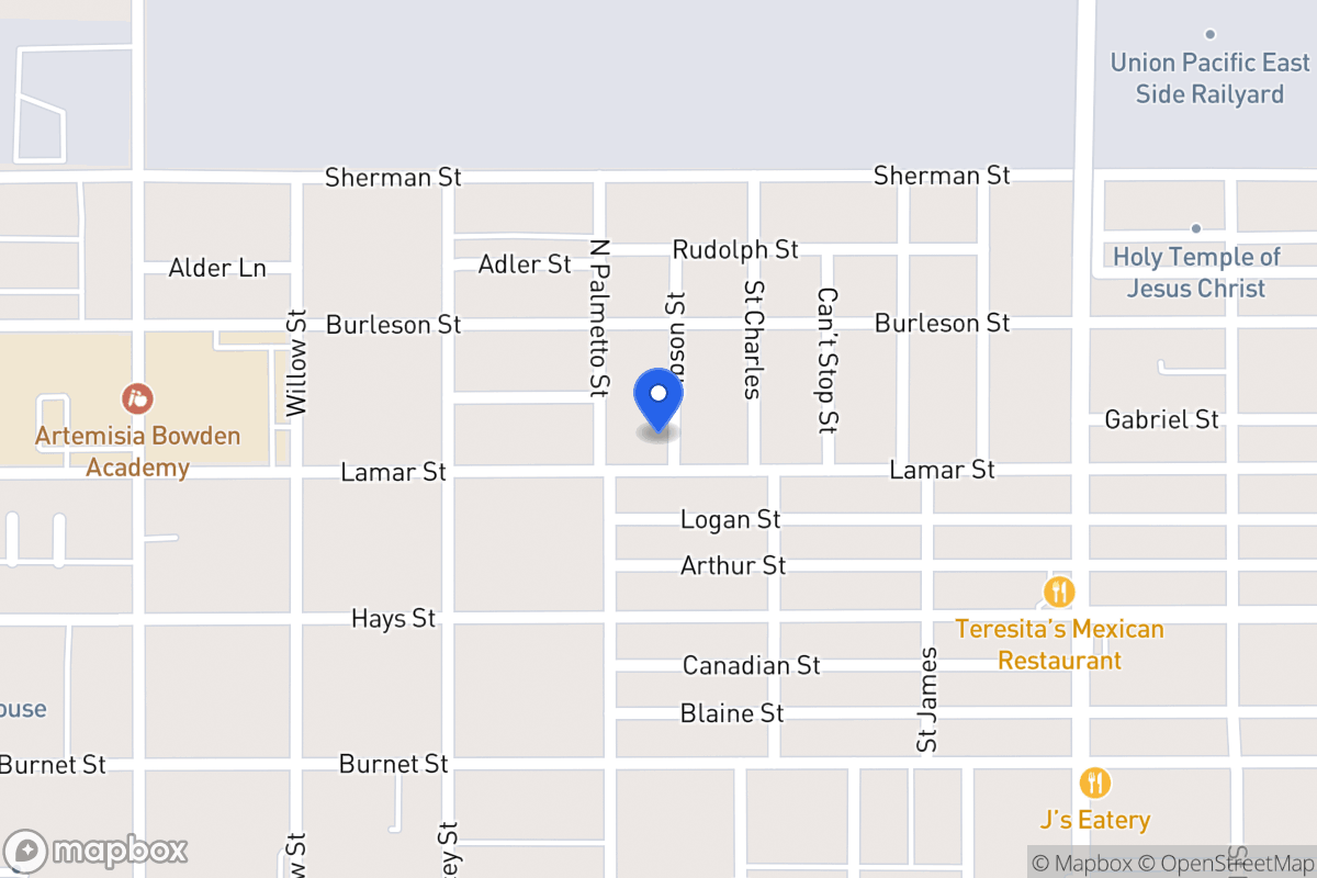 Map of 1015  Lamar