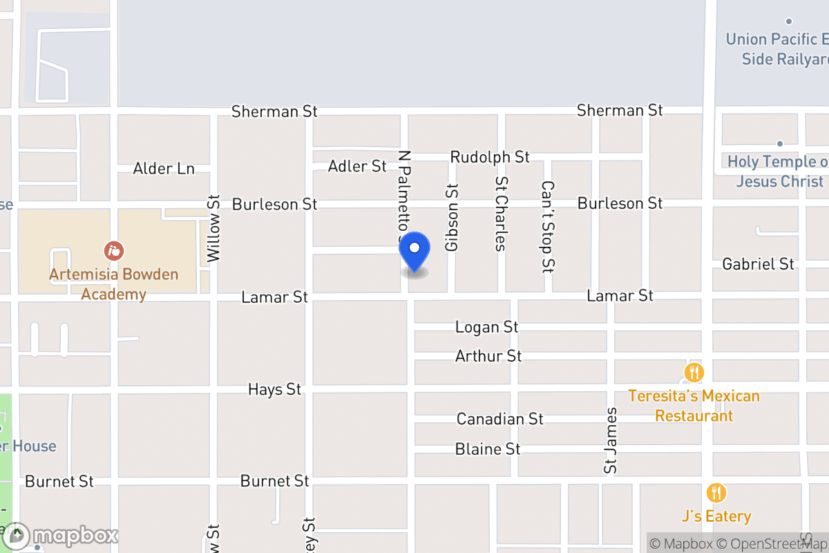 Map of 1001  Lamar