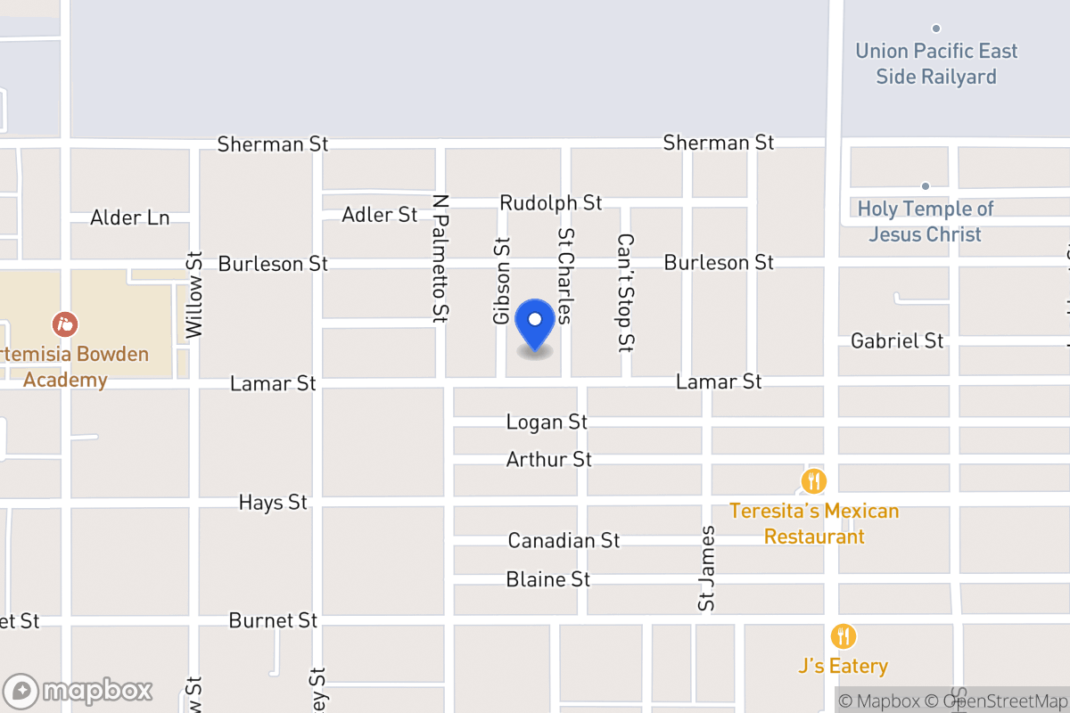 Map of 1027  Lamar