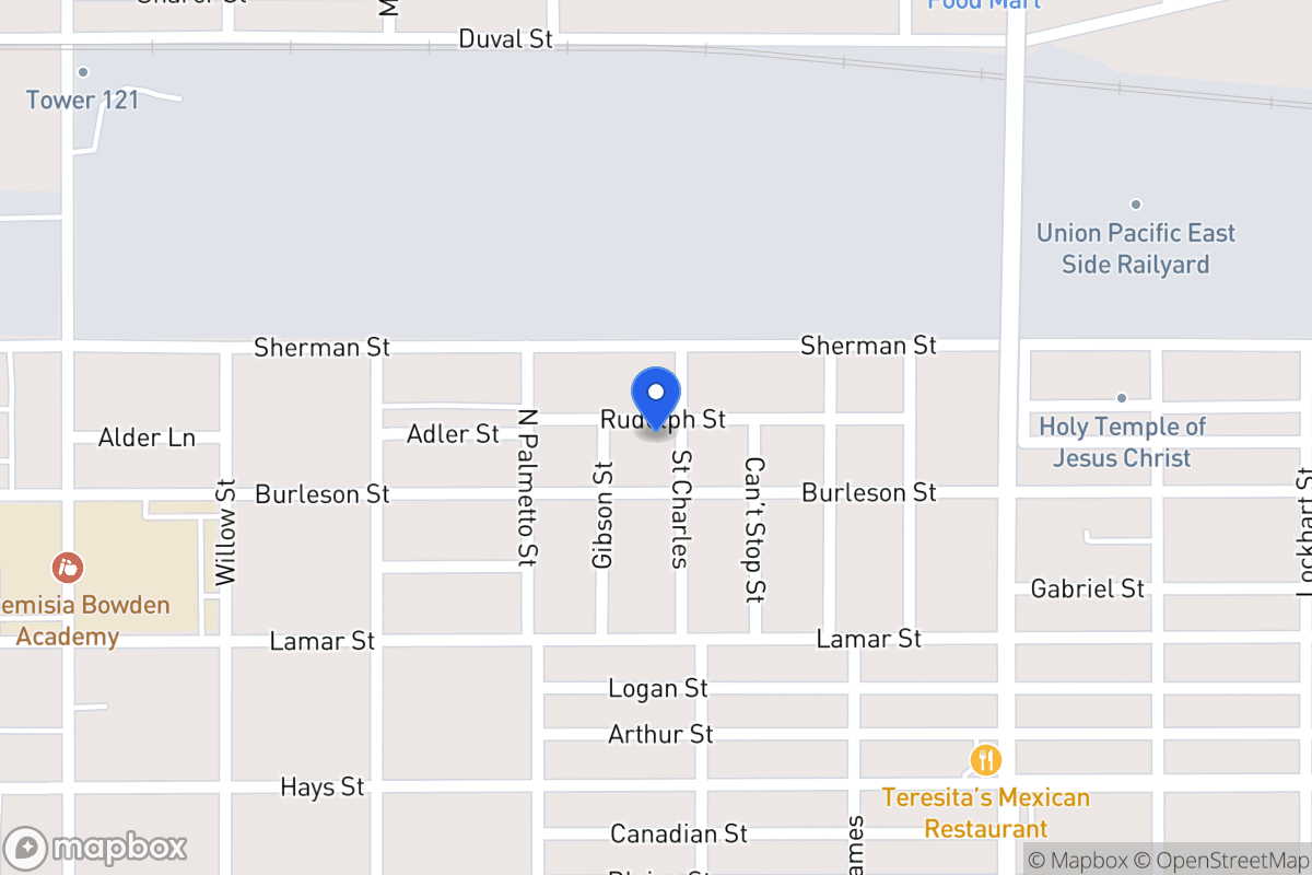 Map of 615  Saint Charles