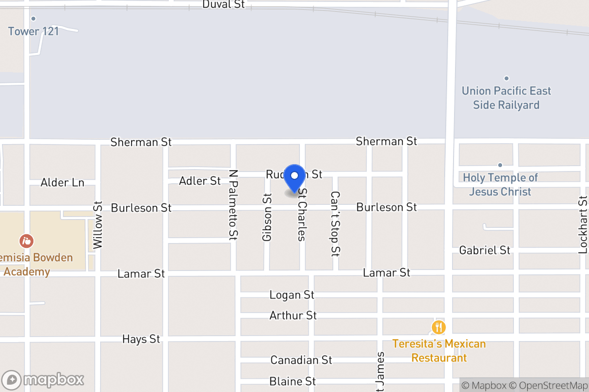 Map of 1033  Burleson