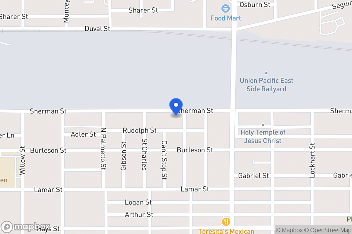 Map of 1034  Sherman