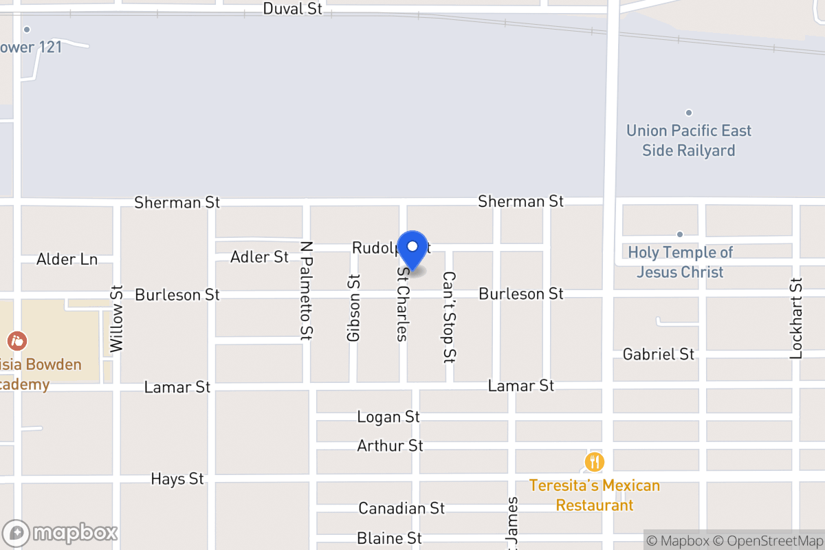 Map of 1101  Burleson