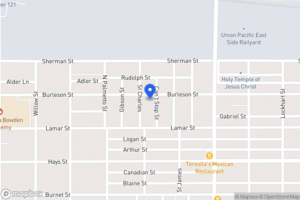 Map of 1110  Burleson