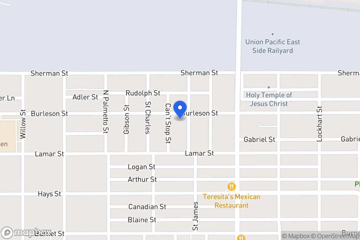 Map of 1128  Burleson