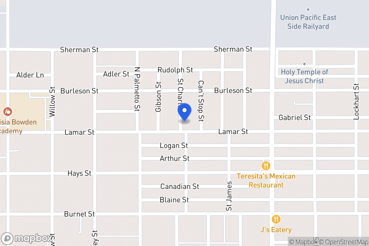 Map of 1103  Lamar