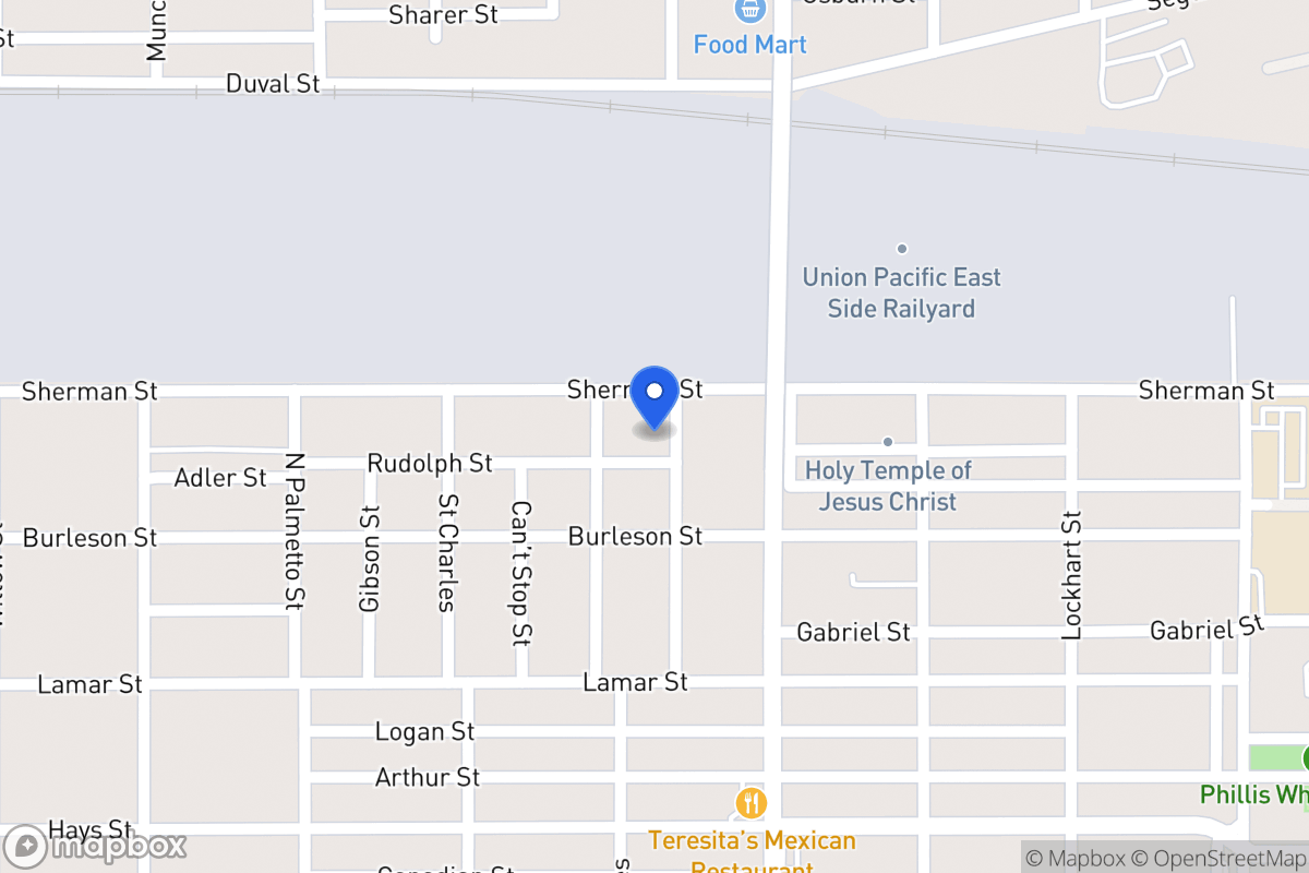 Map of 1125  Rogers Ave