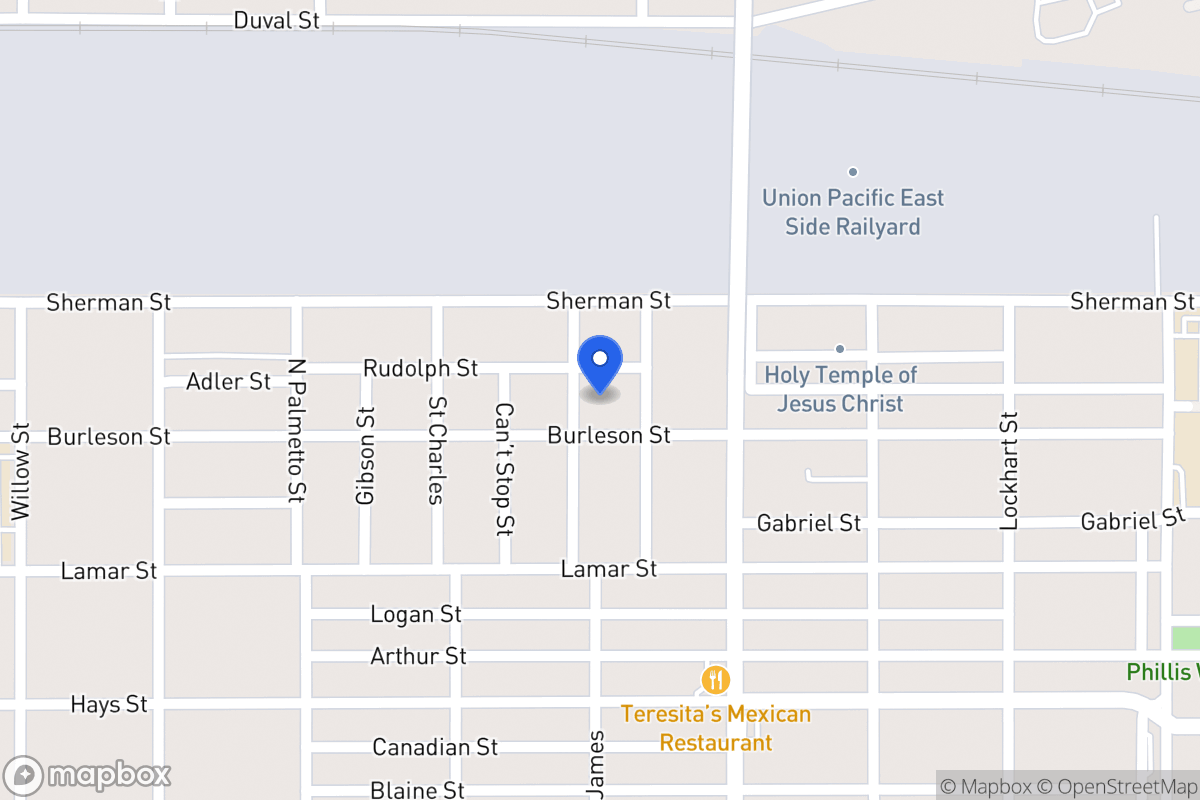 Map of 1207  Burleson