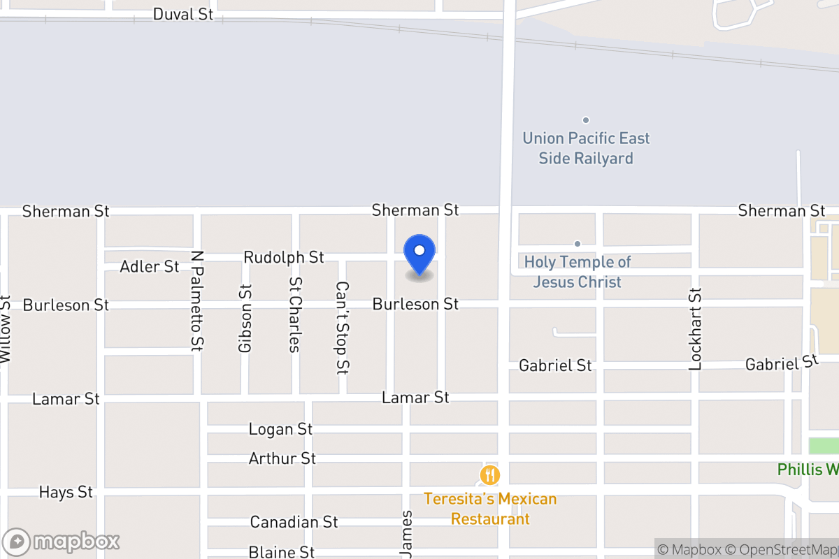 Map of 1211  Burleson