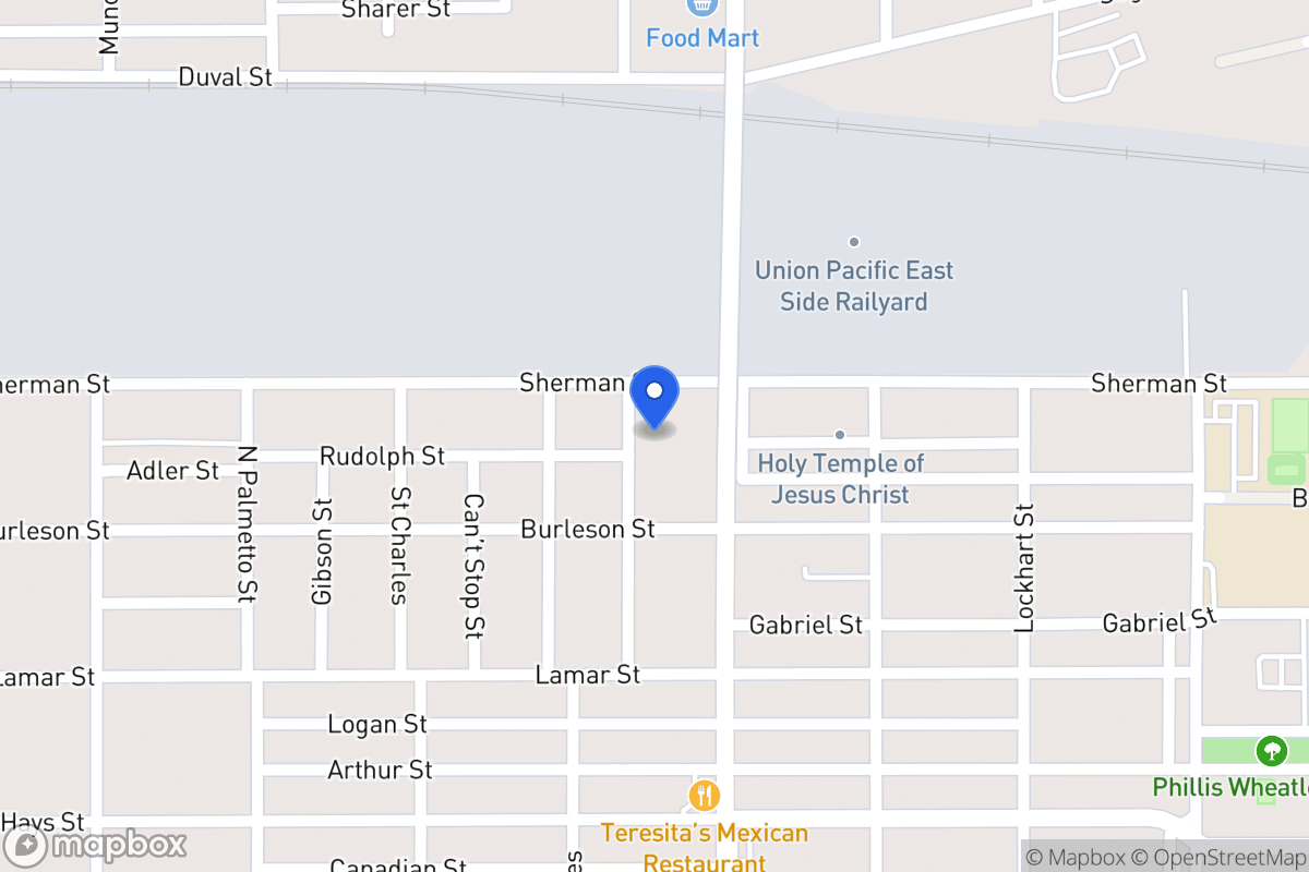 Map of 1124  Rogers Ave