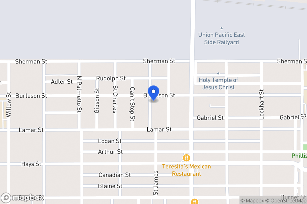 Map of 1202  Burleson
