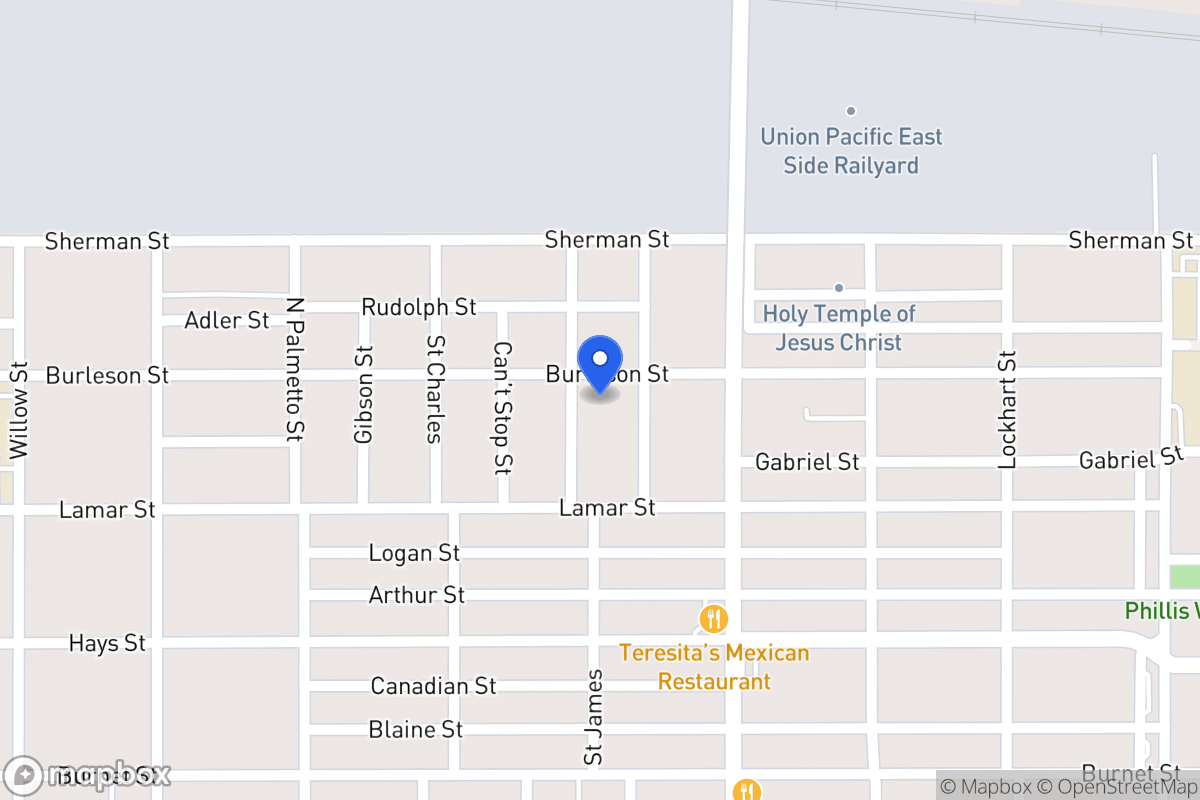 Map of 1206  Burleson