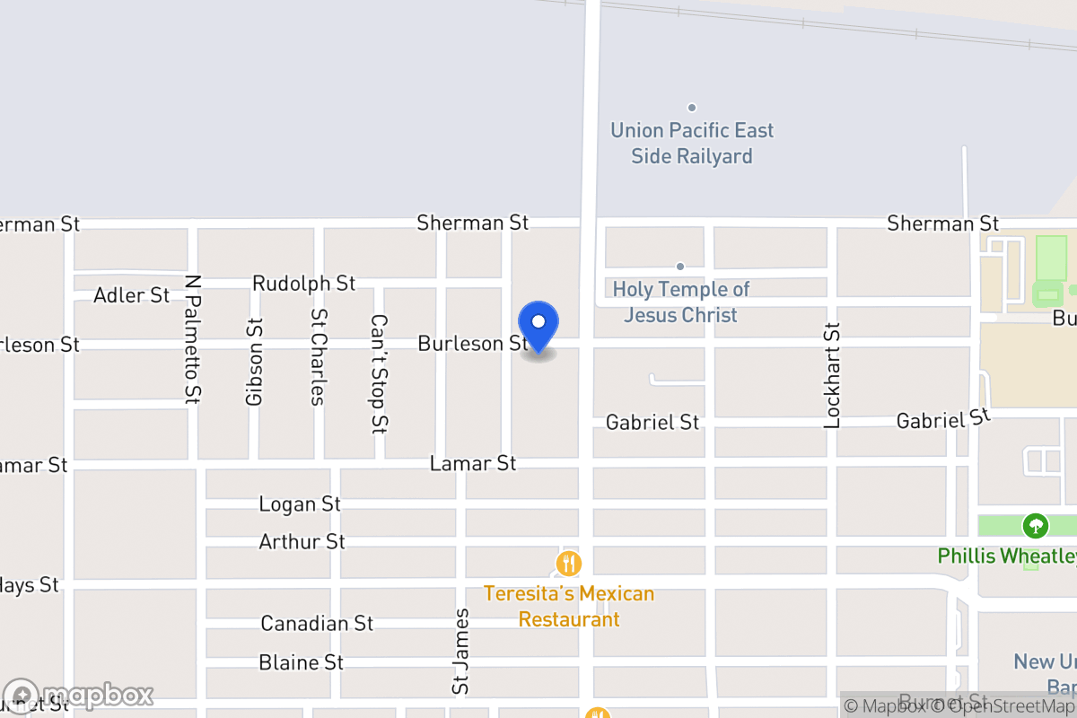 Map of 1226  Burleson