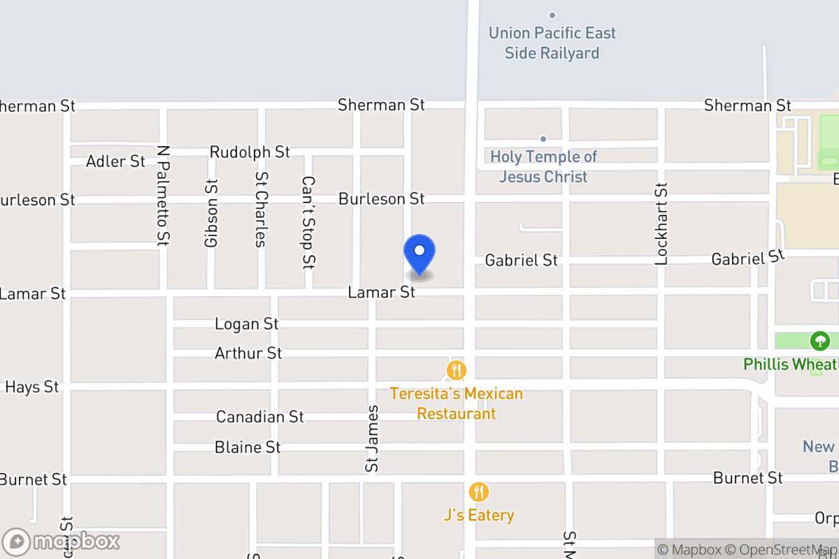 Map of 1219  Lamar