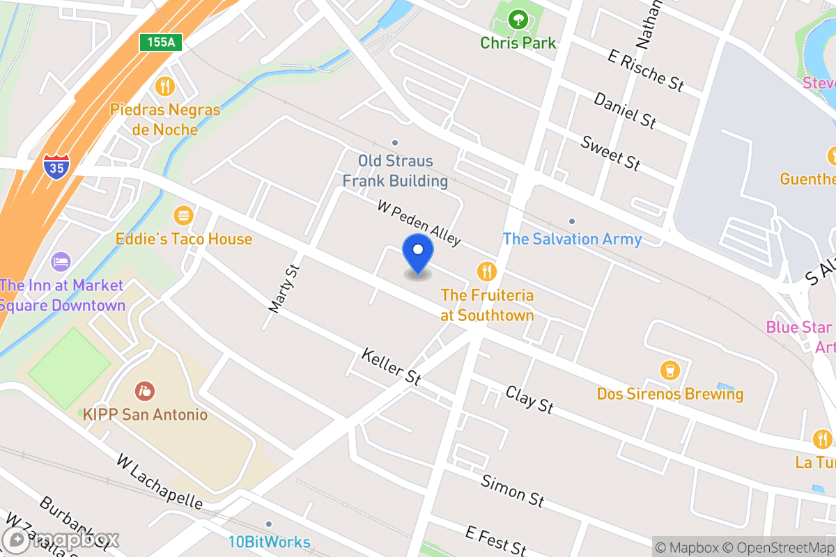 Map of 207 W Cevallos