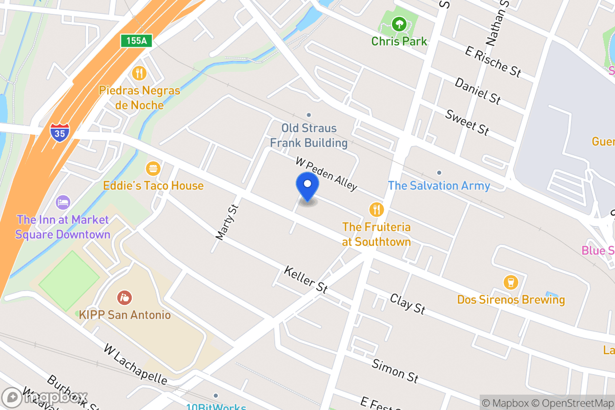 Map of 211 W Cevallos